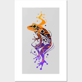 A frog spirit watercolor Posters and Art